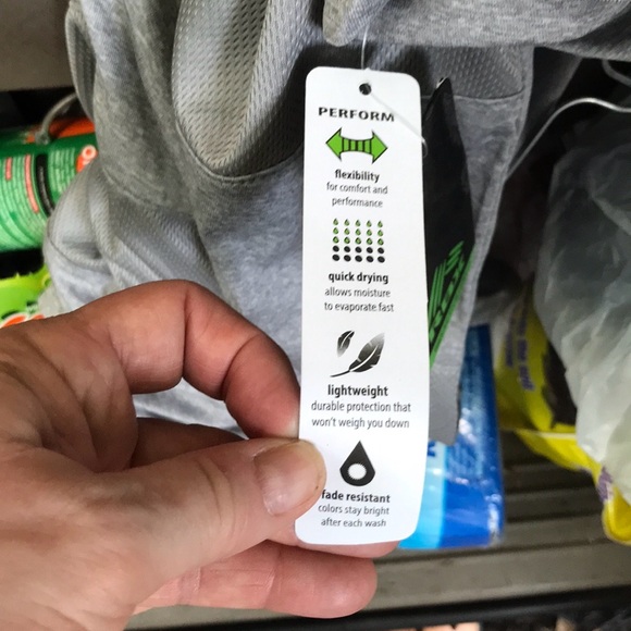 NWT RBX Reebok Perform Gray SS Tee Flexibility Quick Drying Lightweight L 14/16 - Picture 6 of 15